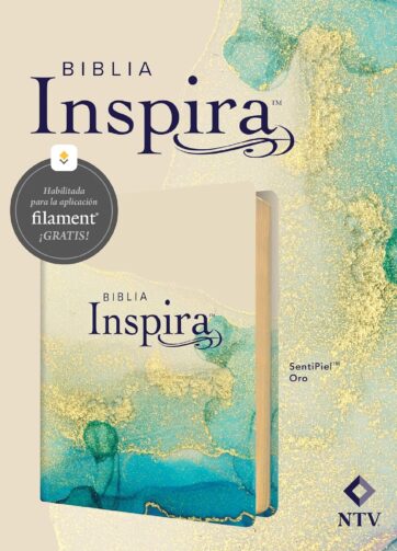 Biblia Inspira Filament Oro - creatividad y fe