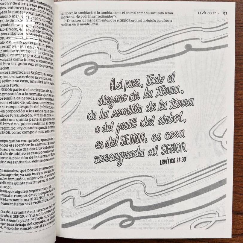 Biblia NBLA, Edición Artística Ilustrada, Tapa dura/Tela, Rosado, Palabras de Jesús en Rojo, Letra Comfort Print - Imagen 9