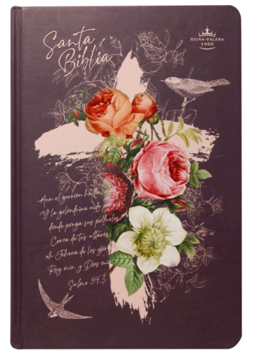 Biblia Reina Valera 1960 Mediana Letra Gigante Tapa Dura Rosas [RVR063cLGPJR]
