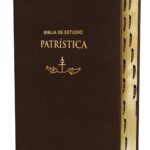 Biblia de Estudio Patrística RVR, Imitación Piel Marrón Con Índice