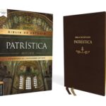 Biblia de Estudio Patrística RVR, Imitación Piel Marrón Con Índice - Imagen 2
