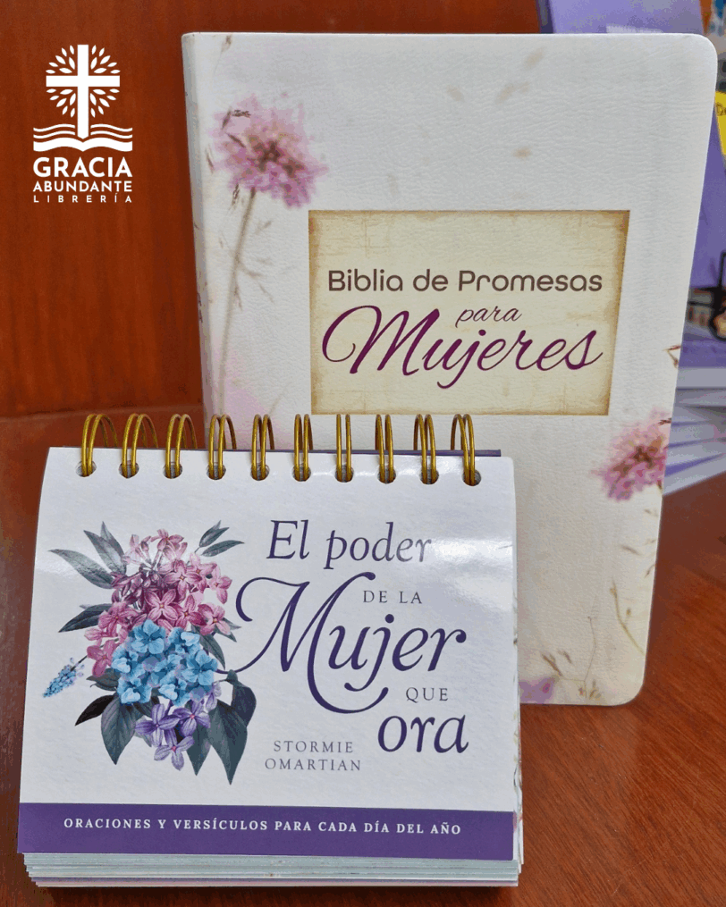 Kit Mujer de Oración: Biblia de Promesas RVR1960 + Calendario El Poder de la Mujer que Ora