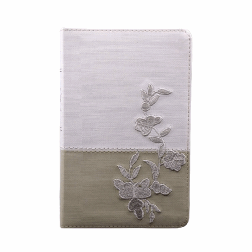 Biblia Holman Recuerdo De Boda RVR60 Blanco Lino Y Encaje - Imagen 4