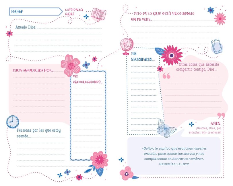 El mapa de oración para las niñas: Un diario creativo - Imagen 3
