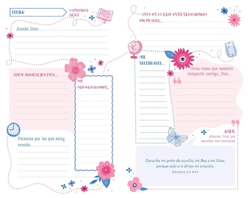 El mapa de oración para las niñas: Un diario creativo - Imagen 5