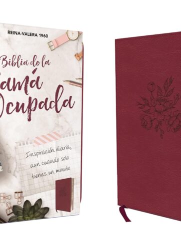 Biblia Mamá Ocupada RVR1960, Leathersoft, Magenta, Palabras de Jesús en Rojo, Comfort Print: Inspiración diaria aun cuando solo tienes un minuto