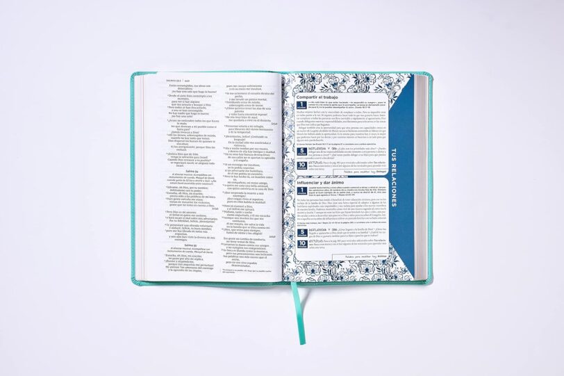 Biblia de la Mamá Ocupada NVI, Leathersoft, Turquesa, Palabras de Jesús en Rojo, Comfort Print: Inspiración diaria aun cuando solo tienes un minuto - Imagen 7