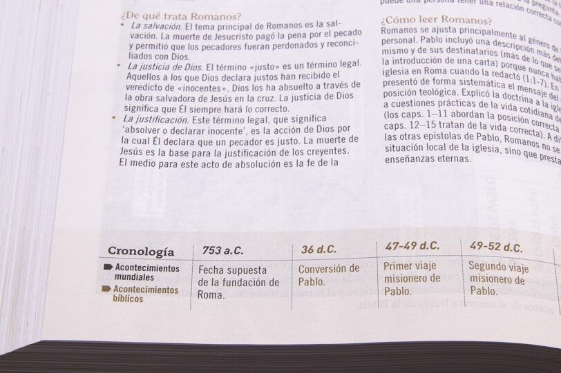 Biblia Reina Valera 1960 de Estudio para Mujeres. Tela impresa, azul floreado - Imagen 12