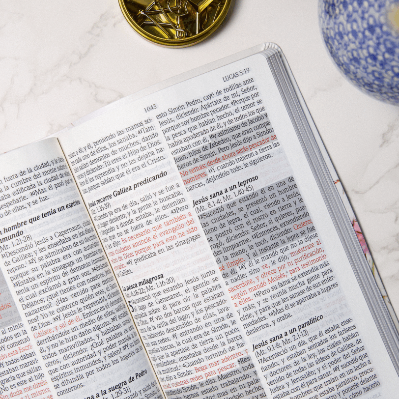 Biblia de Promesas RVR1960 Para Mujeres, Piel especial, Floral - Imagen 7