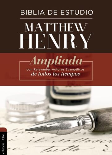 Biblia de Estudio Matthew Henry tapa dura con índice