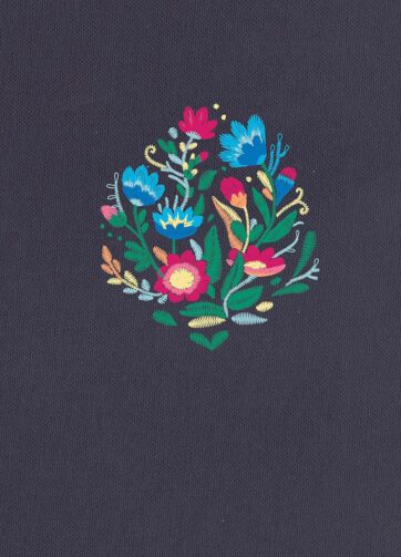 Biblia ultrafina RVR1960 azul con bordado e índice lateral