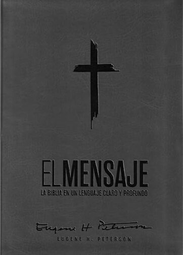 Biblia El Mensaje SentiPiel gris en español