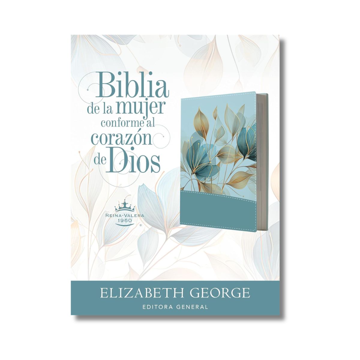 Biblia de la Mujer Conforme al Corazón de Dios RVR1960 Edición Pétalos Azul - Imagen 2