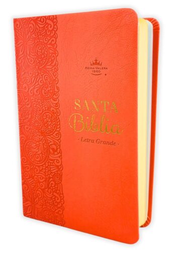 Biblia RVR1960 Obsequios y Premios imitación piel color coral