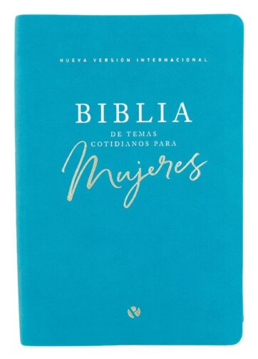 Biblia NVI temas cotidianos para mujeres imitación piel turquesa