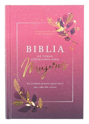 Biblia NVI temas cotidianos para mujeres tapa dura rosa
