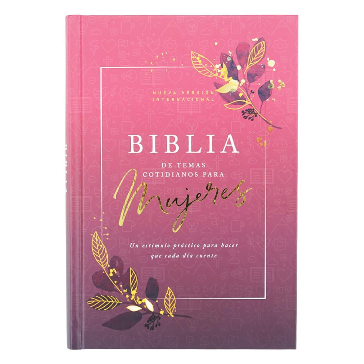 Biblia NVI temas cotidianos para mujeres tapa dura rosa