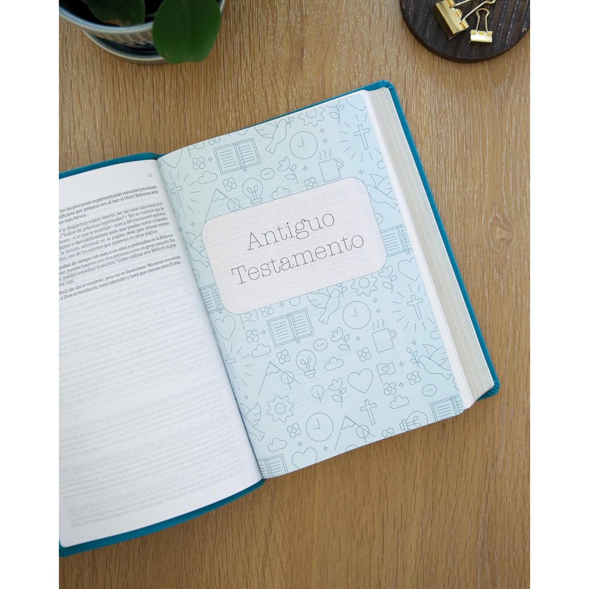 Biblia NVI Temas Cotidianos Para Mujeres Piel Especial Turquesa - Imagen 5
