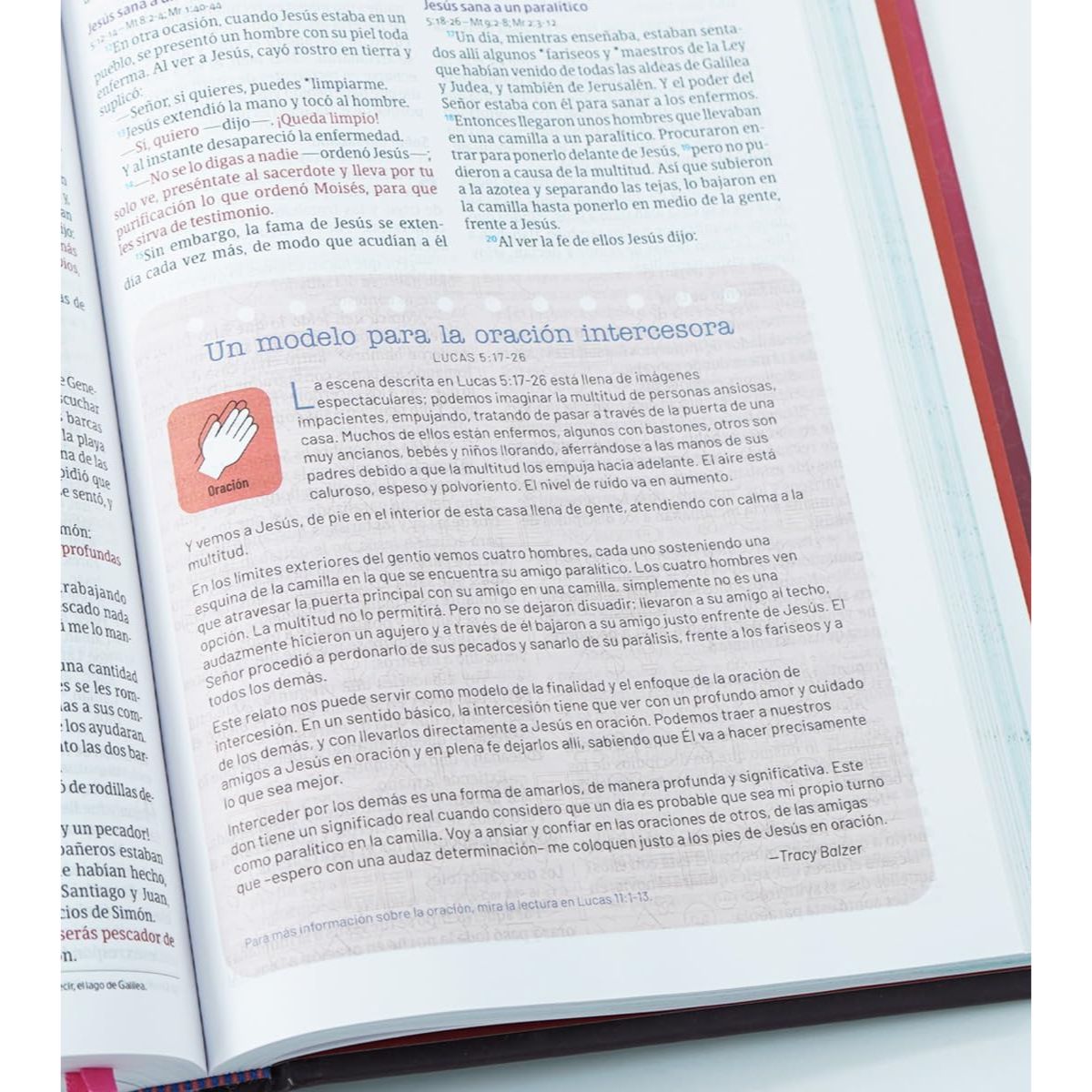 Biblia NVI Temas Cotidianos Para Mujeres Tapa Dura Rosa - Imagen 7