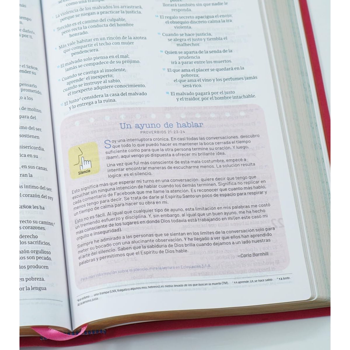 Biblia NVI Temas Cotidianos Para Mujeres, Piel especial, Rosa - Imagen 8