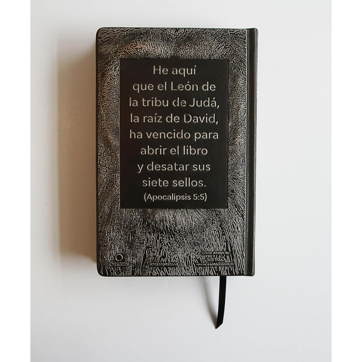 Biblia RVR1960 Letra grande León de Judá edición especial plata con índice y canto negro - Imagen 9